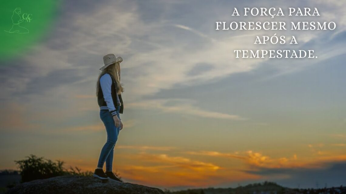 Pessoa contemplando o nascer do sol após superar adversidades, simbolizando resiliência emocional.