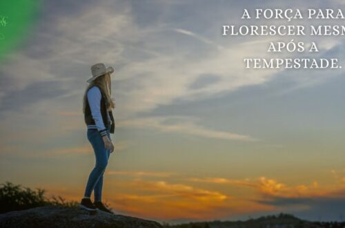 Pessoa contemplando o nascer do sol após superar adversidades, simbolizando resiliência emocional.