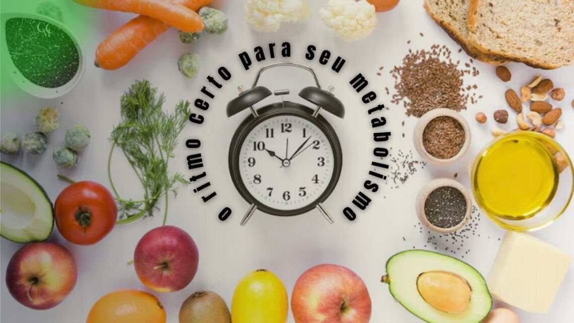 Gráfico explicando o ciclo do jejum intermitente e seus benefícios metabólicos.
