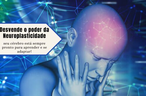 Ilustração do cérebro com conexões neurais se formando ou sendo estimuladas.