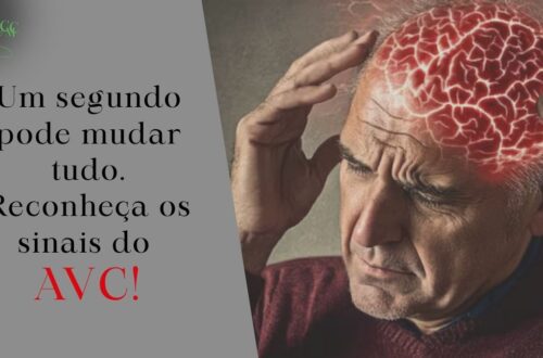 Pessoa segurando a cabeça com expressão de dor, indicando sintomas de AVC
