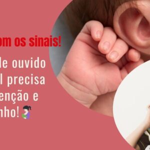 Criança com a mão no ouvido demonstrando incômodo