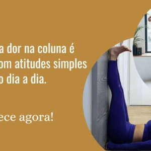 Pessoa fazendo alongamento para aliviar a dor na coluna