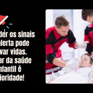 Criança pequena sendo examinada por um médico com expressão atenta