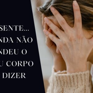 Mulher exausta simbolizando os sinais silenciosos de alerta do corpo e da mente.
