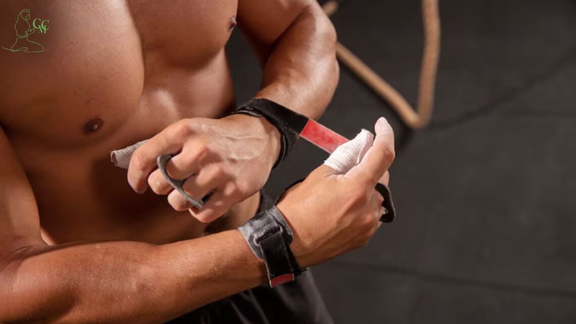 Homem treinando agachamento com peso, foco na forma correta.