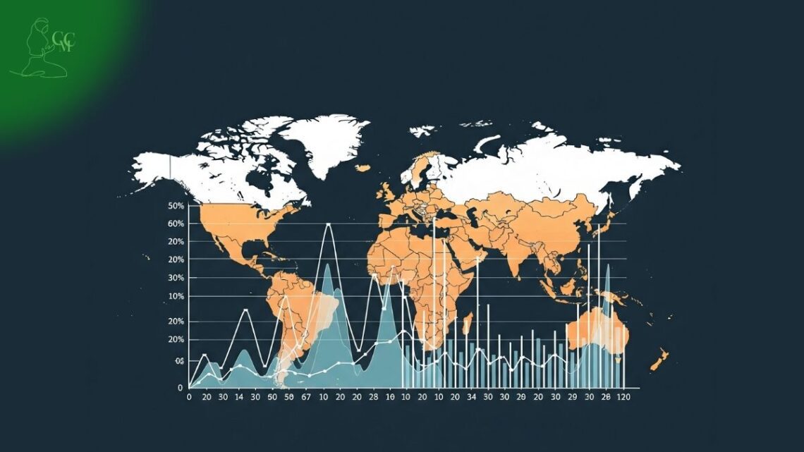 Gráfico ilustrativo mostrando o aumento de casos de ansiedade e depressão pós-pandemia.