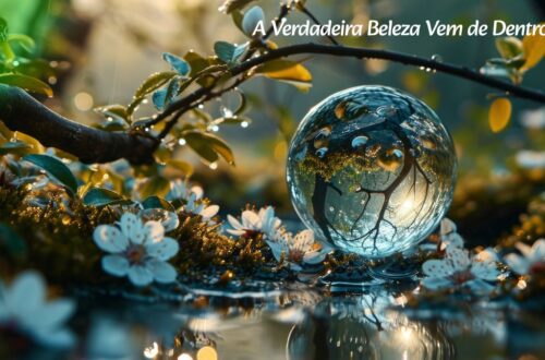 Uma mulher sorrindo, com a luz do sol refletindo seu brilho interior e exterior.