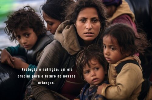 Criança recebe vacina, simbolizando a importância da vacinação infantil.