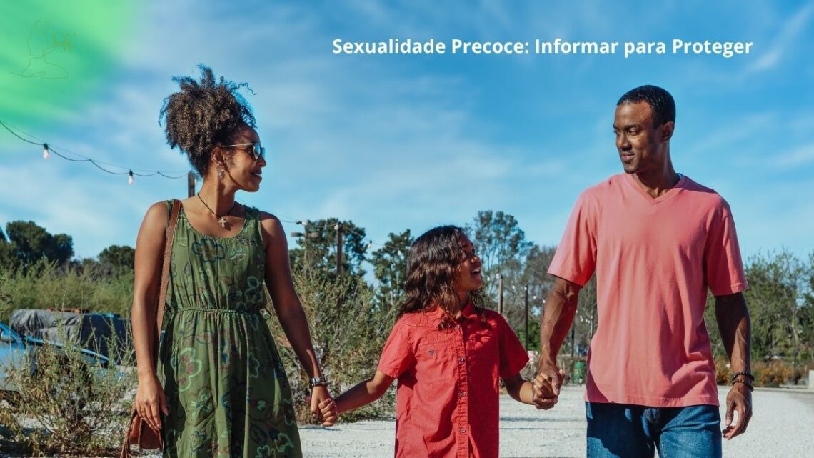 Pais e filhos conversando sobre sexualidade.