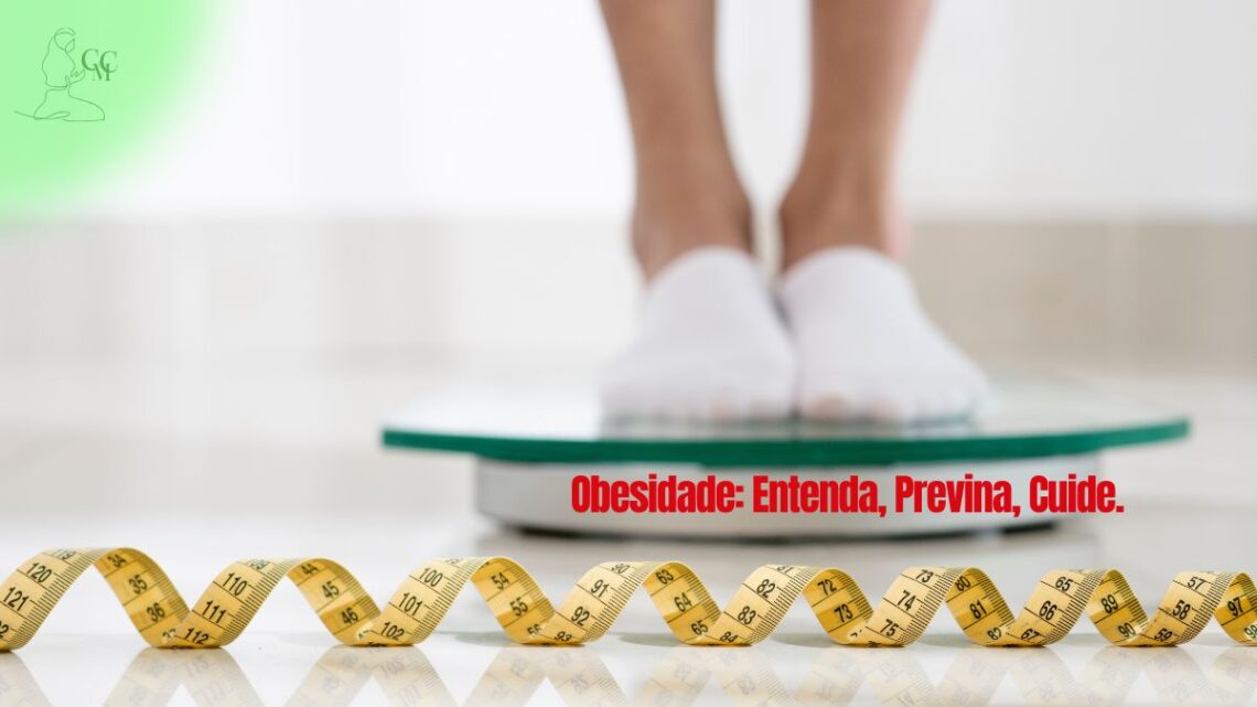 Infográfico explicando os tipos de obesidade e como diagnosticá-la por idade.