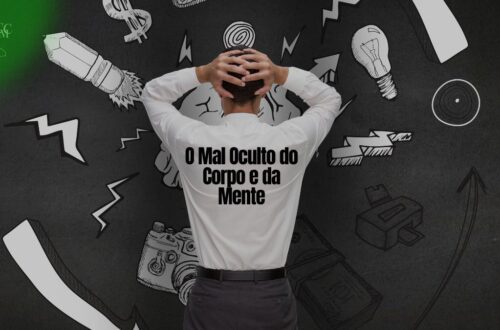 Pessoa estressada comendo compulsivamente, simbolizando a relação entre ansiedade e ganho de peso.
