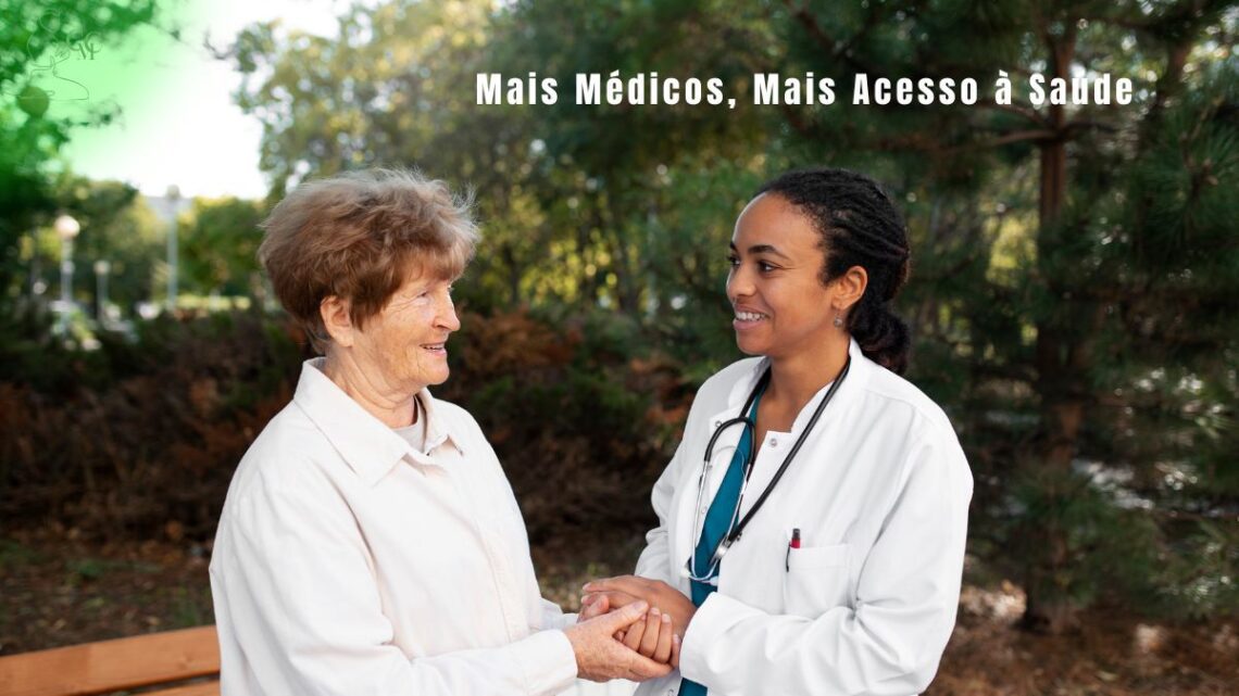 Profissional de saúde atendendo um paciente, simbolizando o Programa Mais Médicos: Retomada e Ampliação.