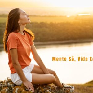 Pessoa meditando em um ambiente calmo, simbolizando o cuidado com a saúde mental: ansiedade e depressão em foco.