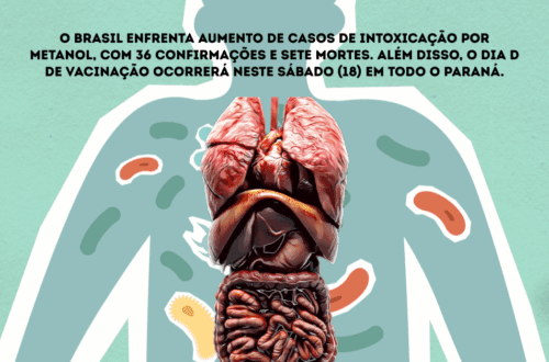 alternativo da imagem: “Profissional de saúde analisando dados sobre intoxicação por metanol