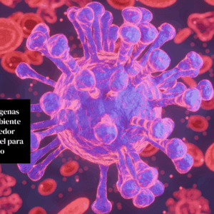 alternativo da imagem: “Representação artística do microambiente tumoral mostrando células cancerígenas em um ambiente ácido.