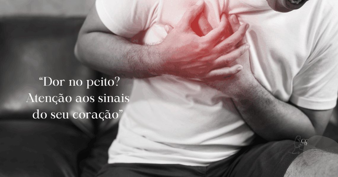 Pessoa segurando o peito com expressão de preocupação, alerta para saúde cardíaca”