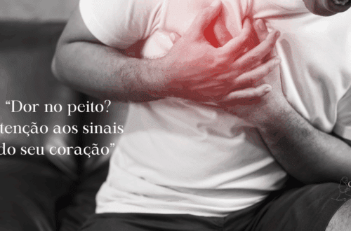 Pessoa segurando o peito com expressão de preocupação, alerta para saúde cardíaca”
